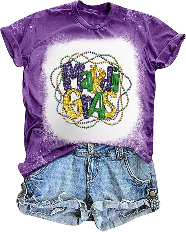 Women’s Mardi Gras Carnival Graphic Shirt