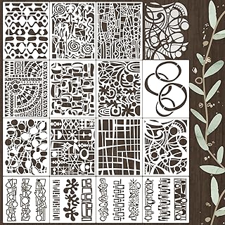 Reusable Geometric Texture Stencils for Craft Painting