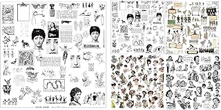 Set of 5 Vintage Junk Journal Stickers