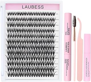 40D Lash Extension Kit with Bond, Seal, Remover, Tweezers, Brush
