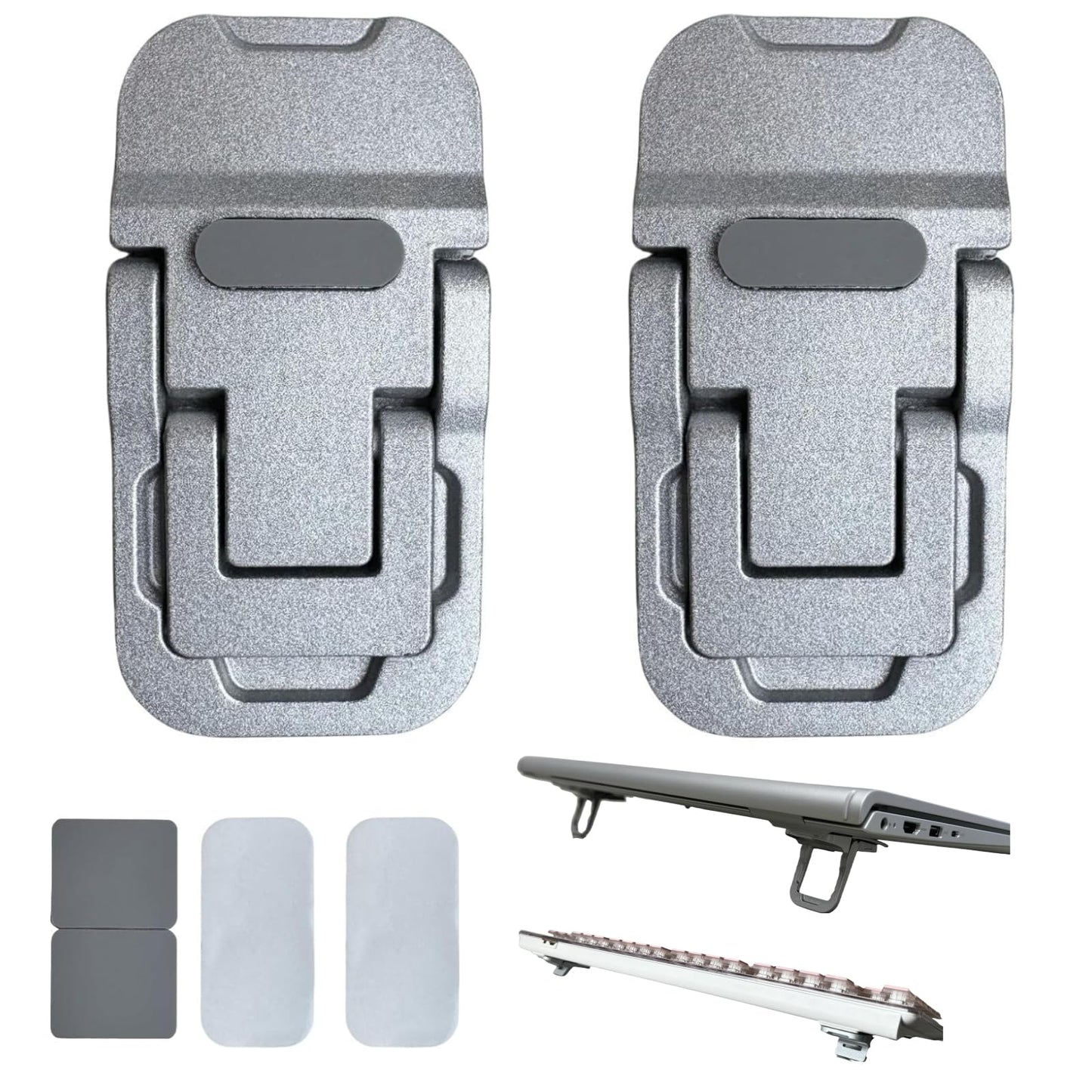 Two-Piece Portable Laptop and Phone Stand