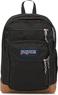 Large black backpack with laptop sleeve and ergonomic straps