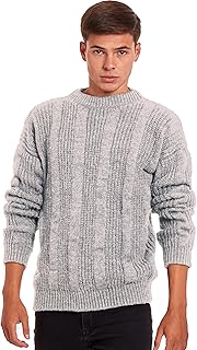 Thick Handmade Alpaca Wool Sweater for Men