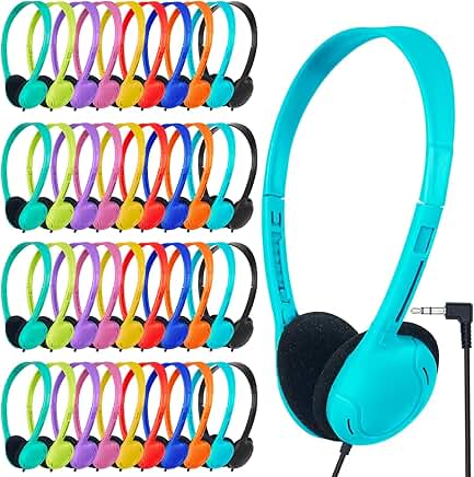 Bulk Classroom Headphones for Kids and Teens