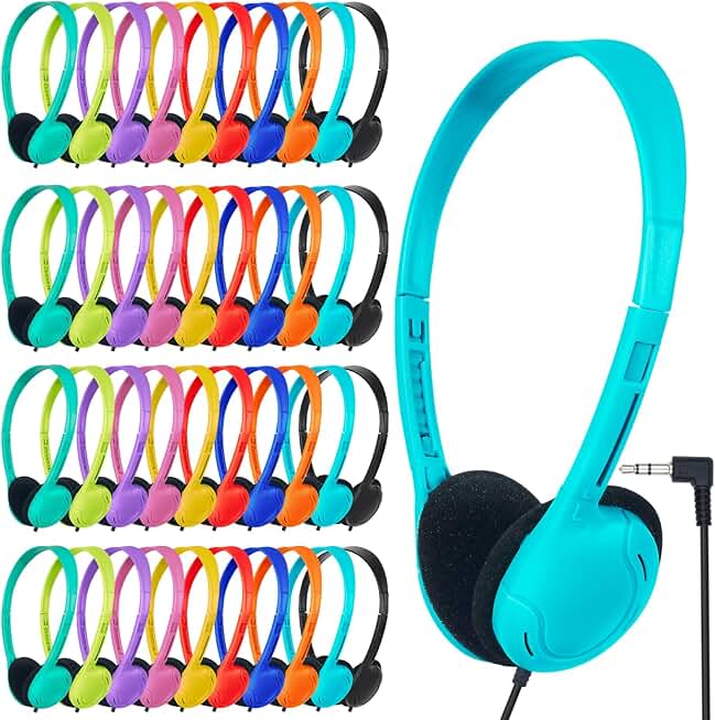Bulk Classroom Headphones for Kids and Teens