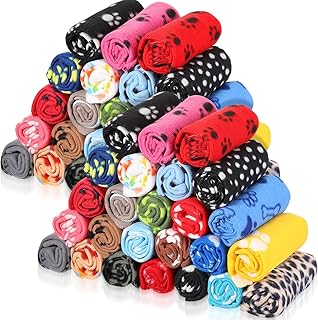 Bulk Pack of 50 Small Soft Fleece Puppy and Pet Blankets