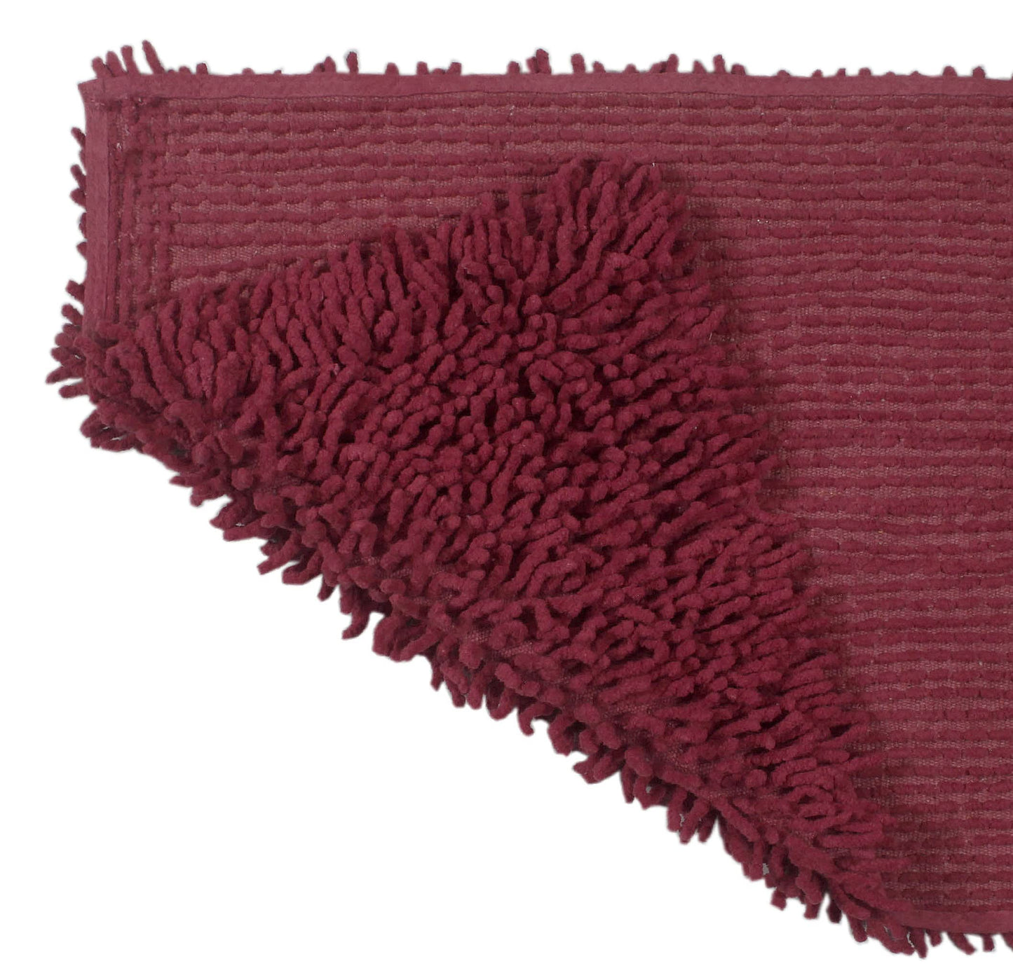 Fantasia Bath Absorbent Cotton, Soft Rug, Machine wash Dry, 17"x24"/21"x34"/20"x20", Red