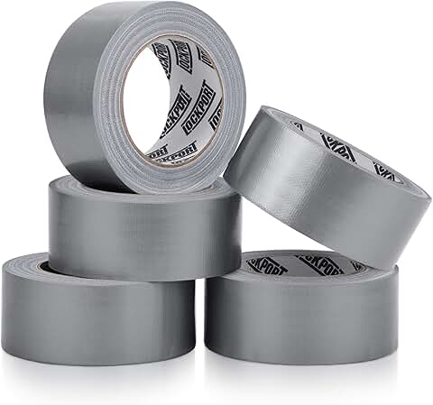 Heavy Duty Waterproof Silver Duct Tape, 5 Pack