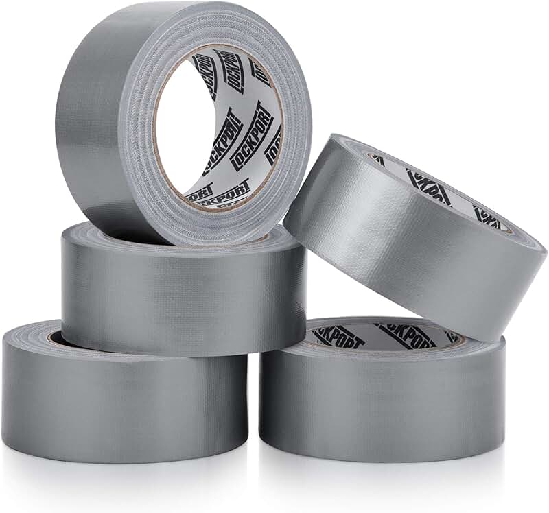 Heavy Duty Waterproof Silver Duct Tape, 5 Pack