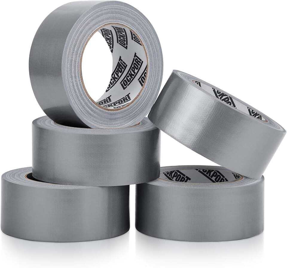 Heavy Duty Waterproof Silver Duct Tape, 5 Pack