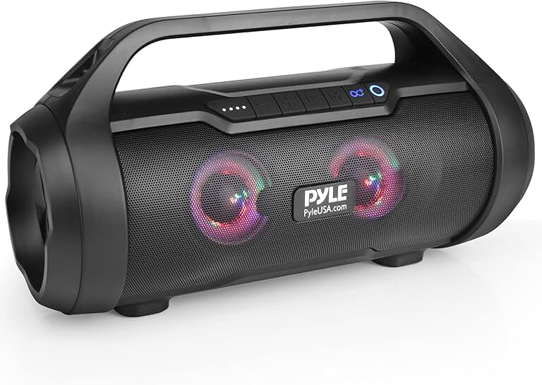 Wireless Portable Bluetooth Boom Box with Subwoofer
