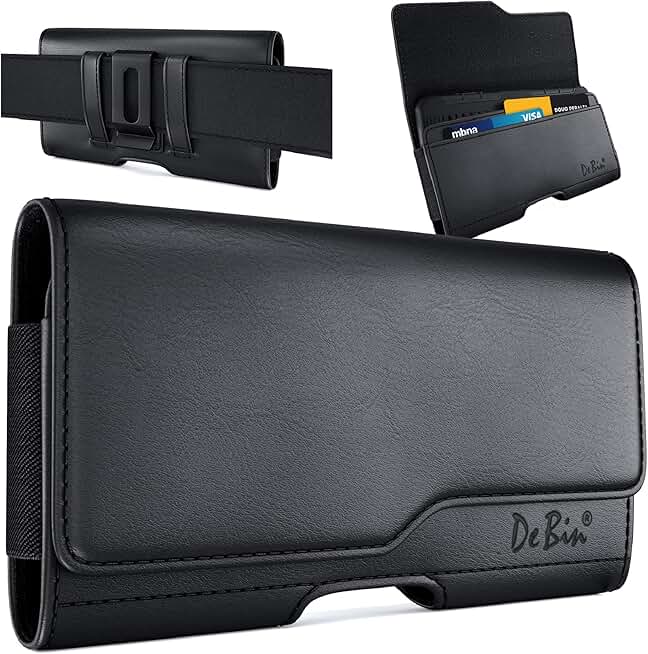 iPhone Belt Holster with Card Slot and Clip