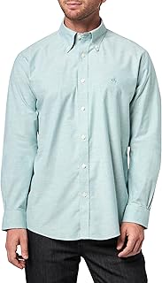 Men's Non-Iron Long Sleeve Button-Down Oxford Shirt