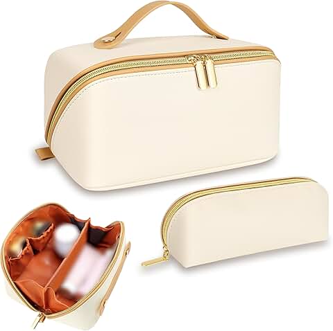 Large Travel Makeup and Toiletry Bag Set