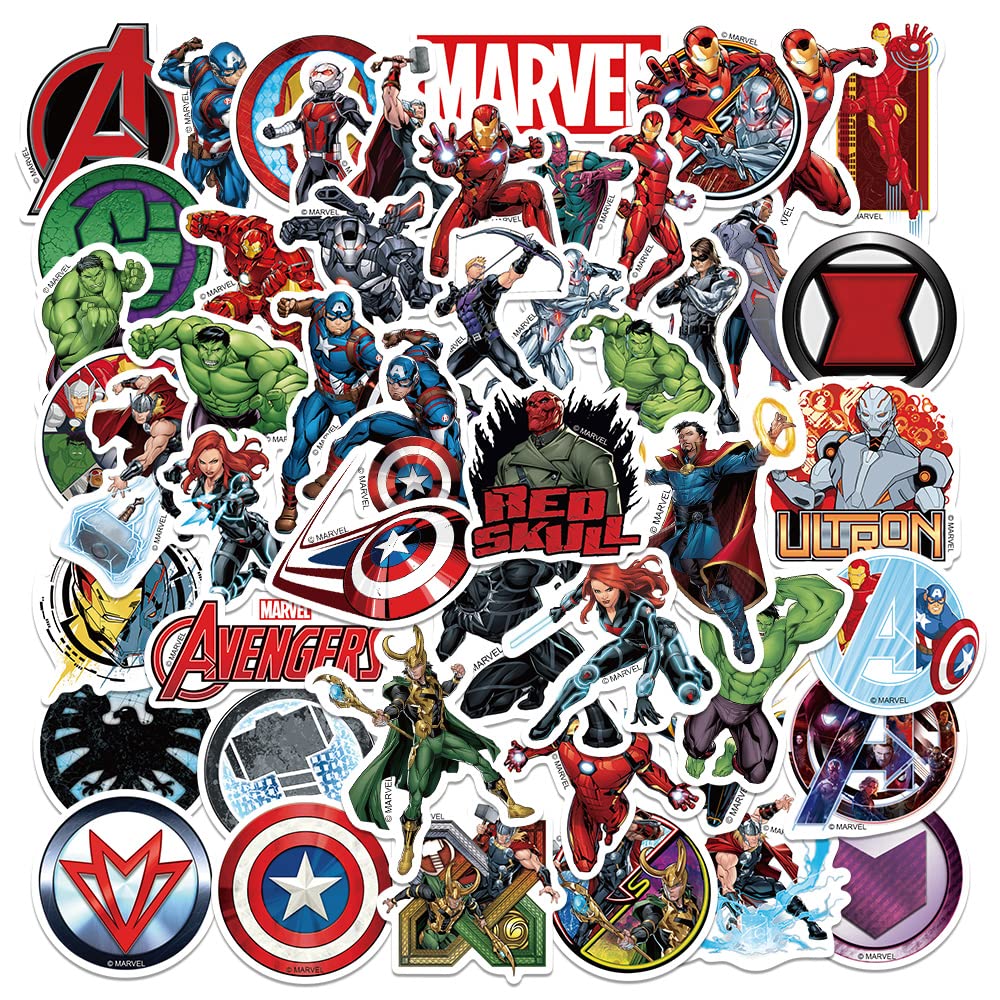 50 Superhero Stickers for Kids and Teens