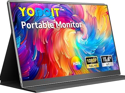 15.6" Portable FHD IPS Monitor with USB-C and Speakers