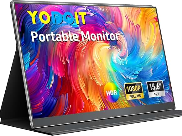 15.6" Portable FHD IPS Monitor with USB-C and Speakers