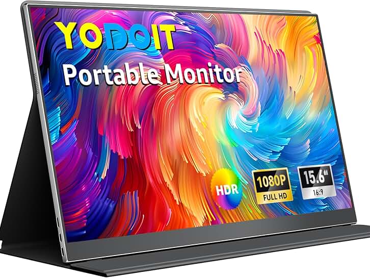 15.6" Portable FHD IPS Monitor with USB-C and Speakers