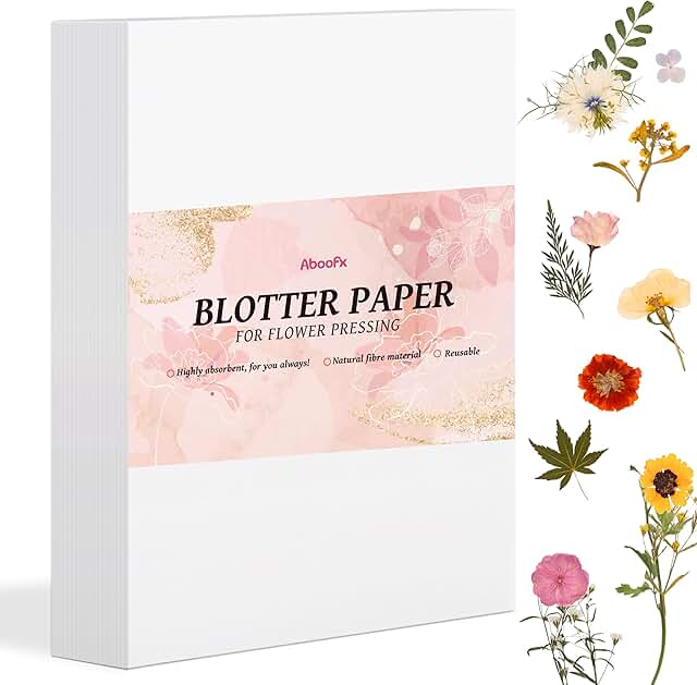 42 Sheets of Large Absorbent Blotting Paper for Flower Press