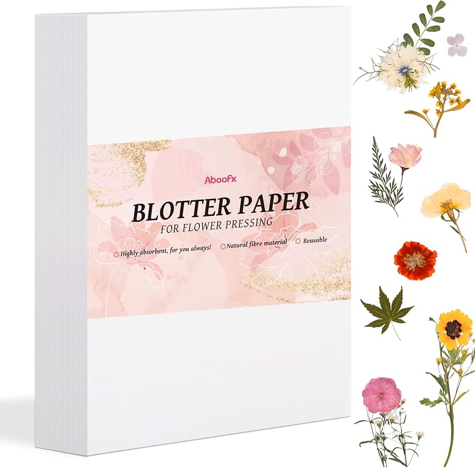 42 Sheets of Large Absorbent Blotting Paper for Flower Press