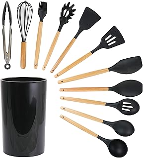 12-Piece Wooden Kitchen Utensil Set