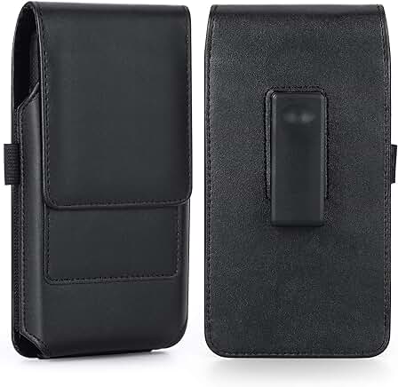Leather belt holster case for iPhone with 360° rotation