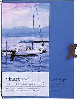 Watercolor Artbook, 15 Sheets, Natural White, 13.5" x 10.35"