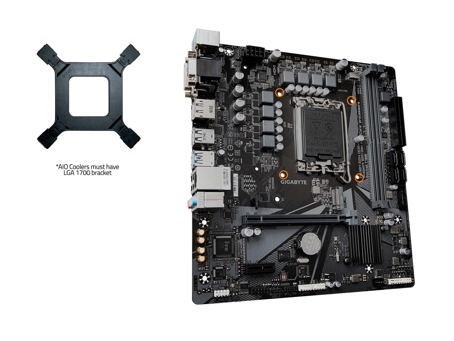 H610M S2H DDR4 (H610/ Intel LGA 1700/ Micro ATX/ DDR4/ Single M.2/ PCIe 4.0/ USB 3.2 Gen1/ Realtek GbE LAN/Motherboard)
