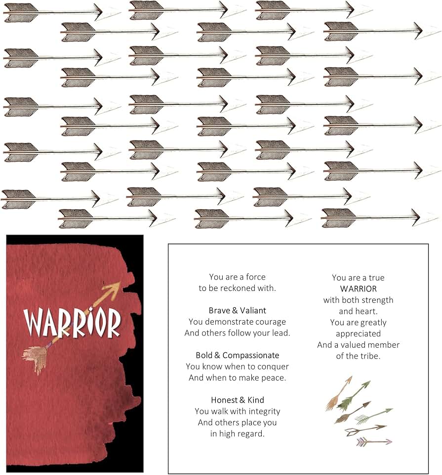 Bulk 30 Warrior Gift Sets with Appreciation Cards and Keepsakes