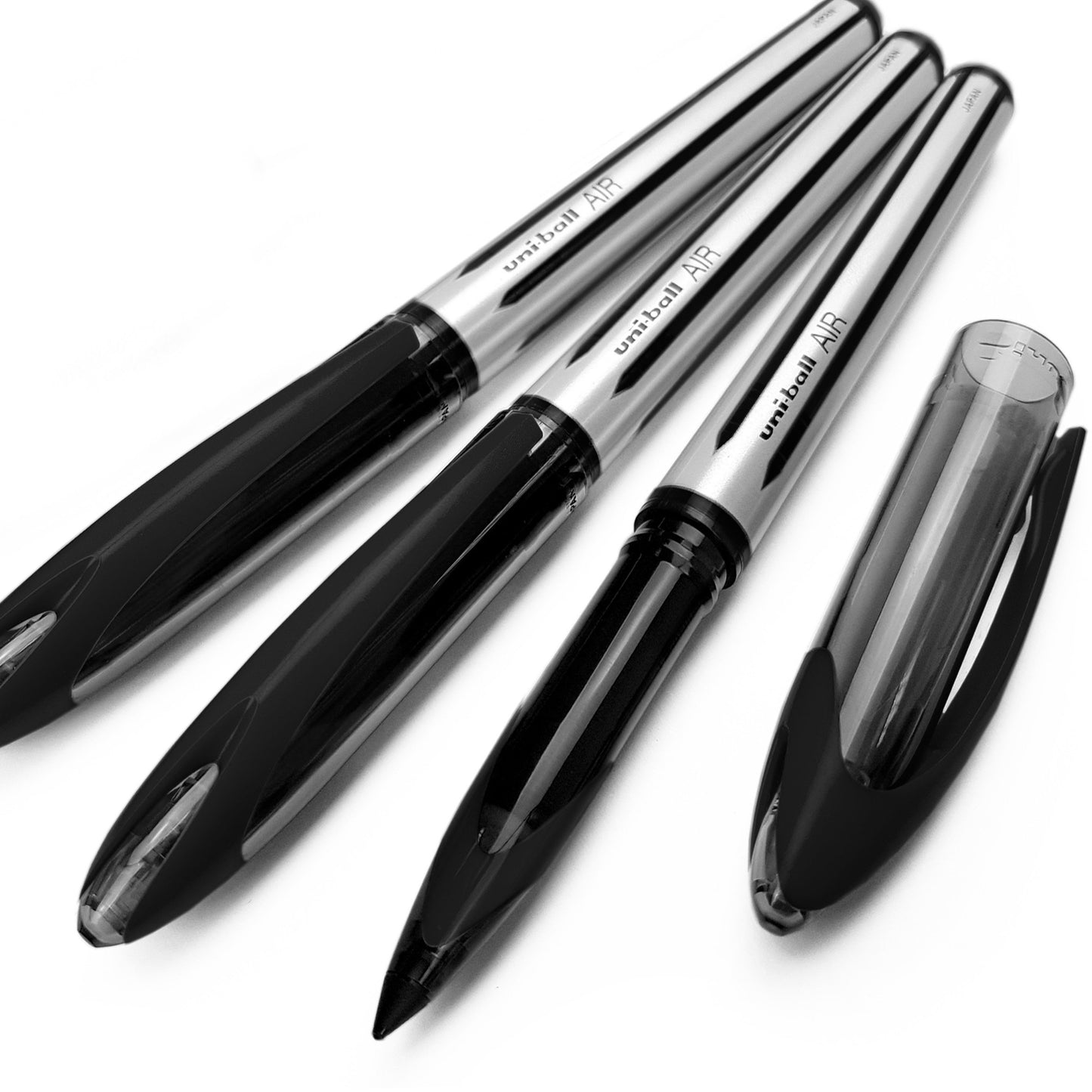 Medium 0.7mm Black Rollerball Pen Pack of 3