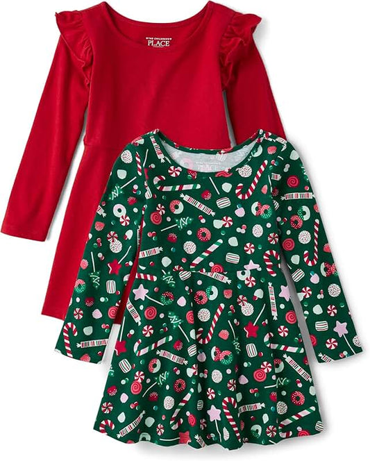 Girls and Toddler Long Sleeve Halloween Dress