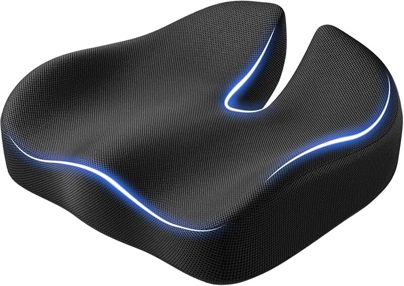 Extra Large Memory Foam Seat Cushion for Pressure and Pain Relief