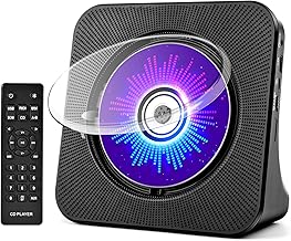 Portable CD Player with Speakers and Remote