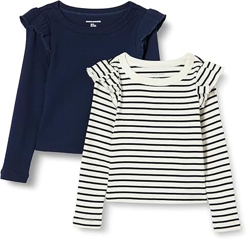 Girls' Long Sleeve Ruffle T-Shirt