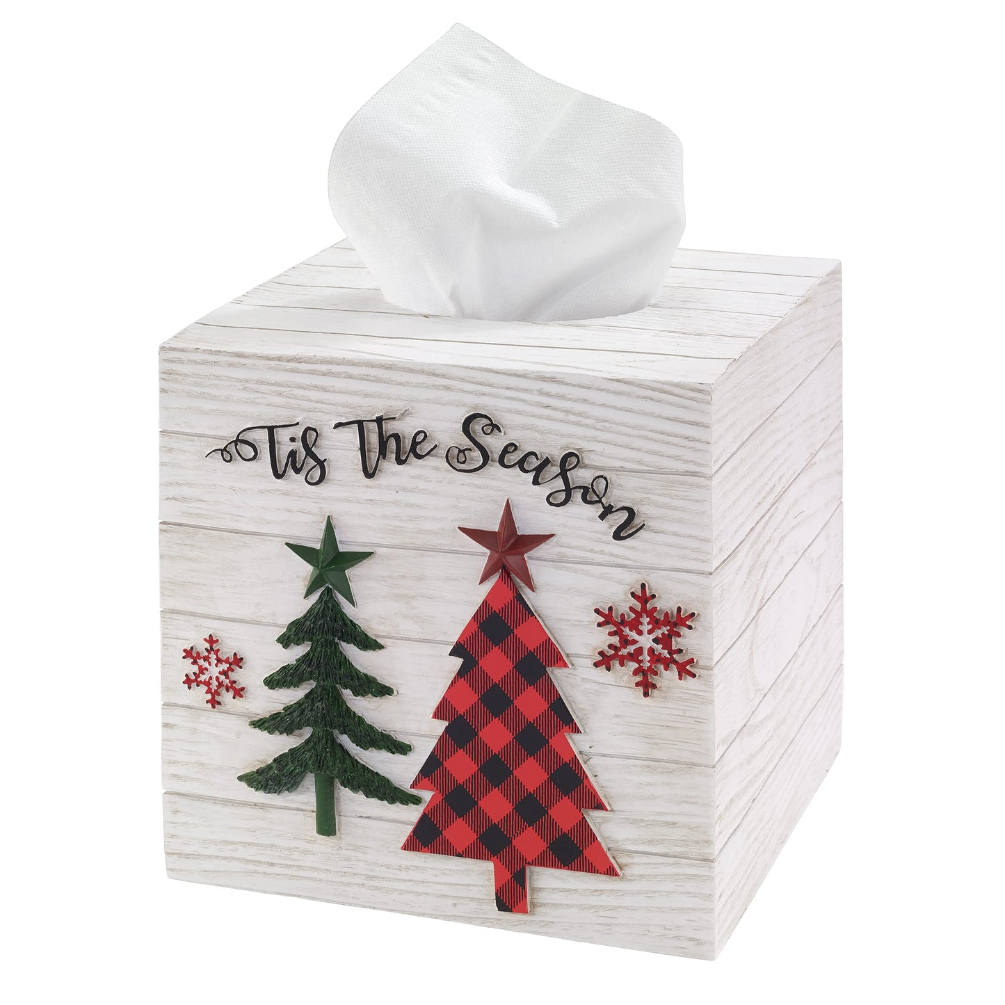 Tis The Season  Tissue Box Cover, Multicolor