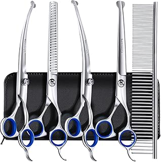 Professional 7-inch Stainless Steel Dog Grooming Scissors