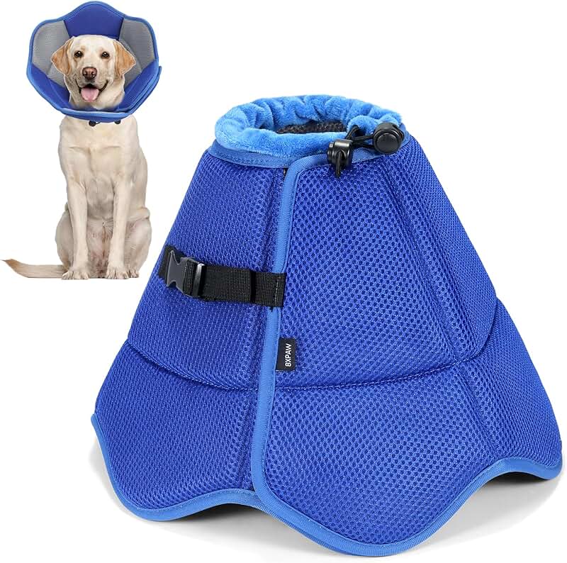 Adjustable Soft Dog Cone for Post-Surgery Recovery