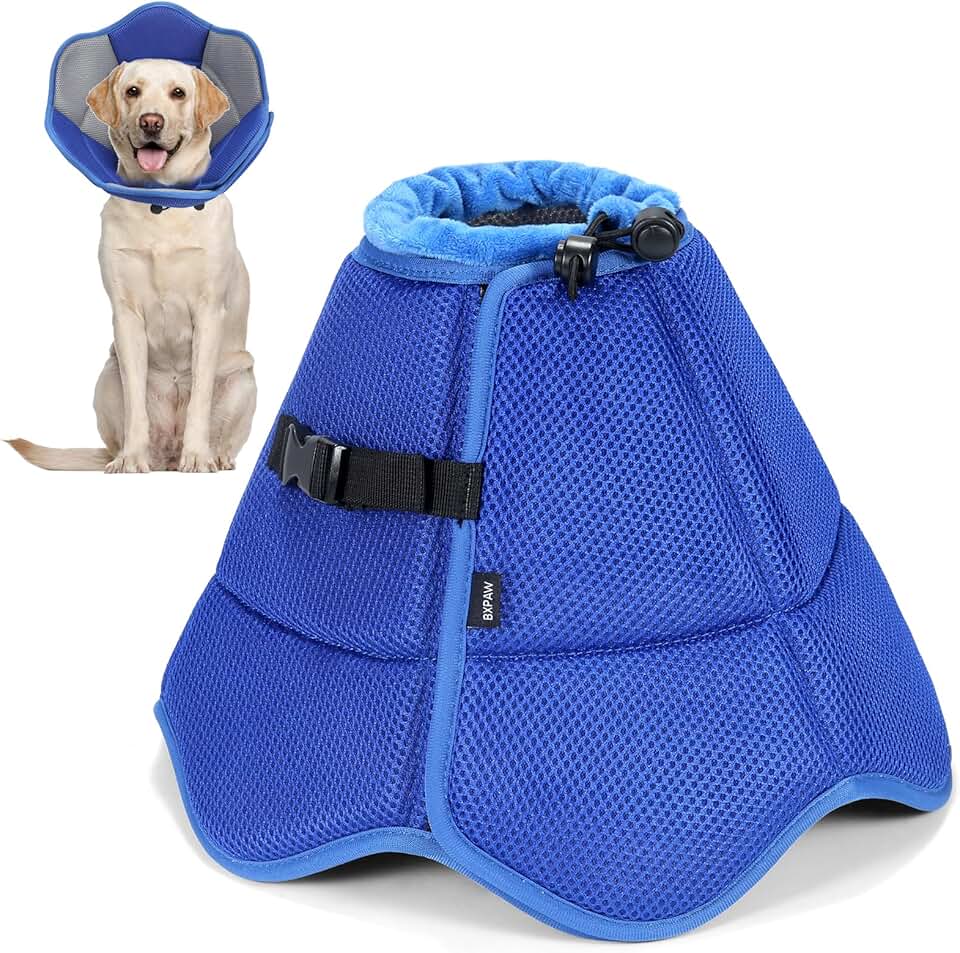 Adjustable Soft Dog Cone for Post-Surgery Recovery