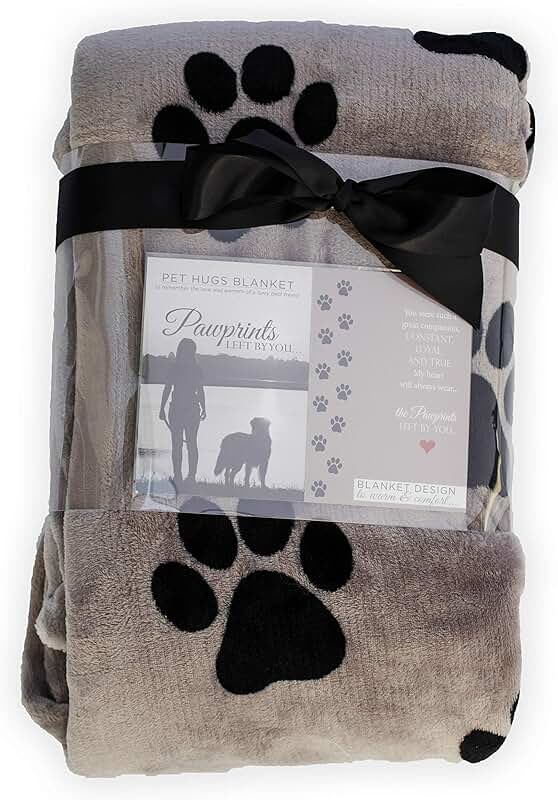 Pet Memorial Blanket with Heartfelt Sentiment