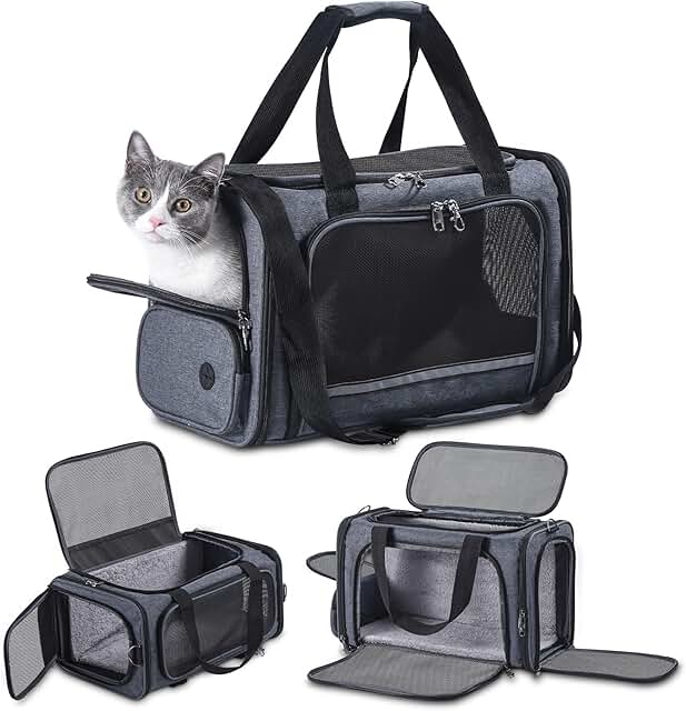 Soft-Sided Pet Travel Carrier for Cats and Dogs