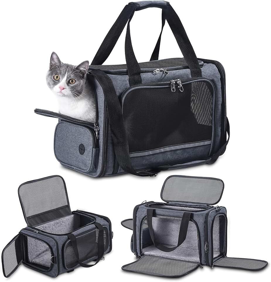Soft-Sided Pet Travel Carrier for Cats and Dogs