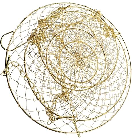 3-Tier Copper Wire Hanging Fruit Basket Organizer