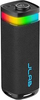 Portable Bluetooth Speaker with RGB Lighting and Waterproof Design