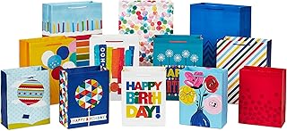 Assorted Gift Bags Pack of 12 for Special Occasions