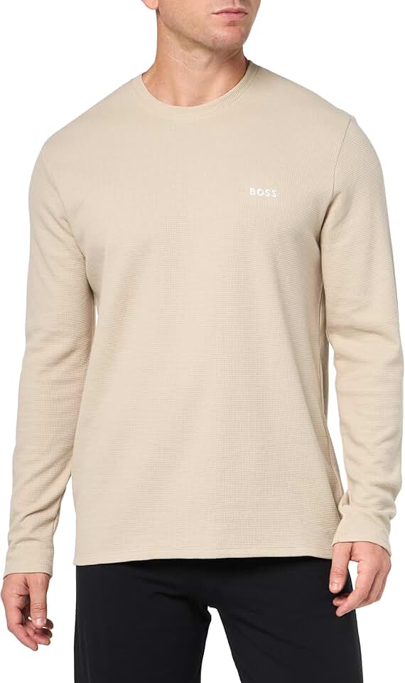 Men's Ivy Green Waffle Long Sleeve Shirt