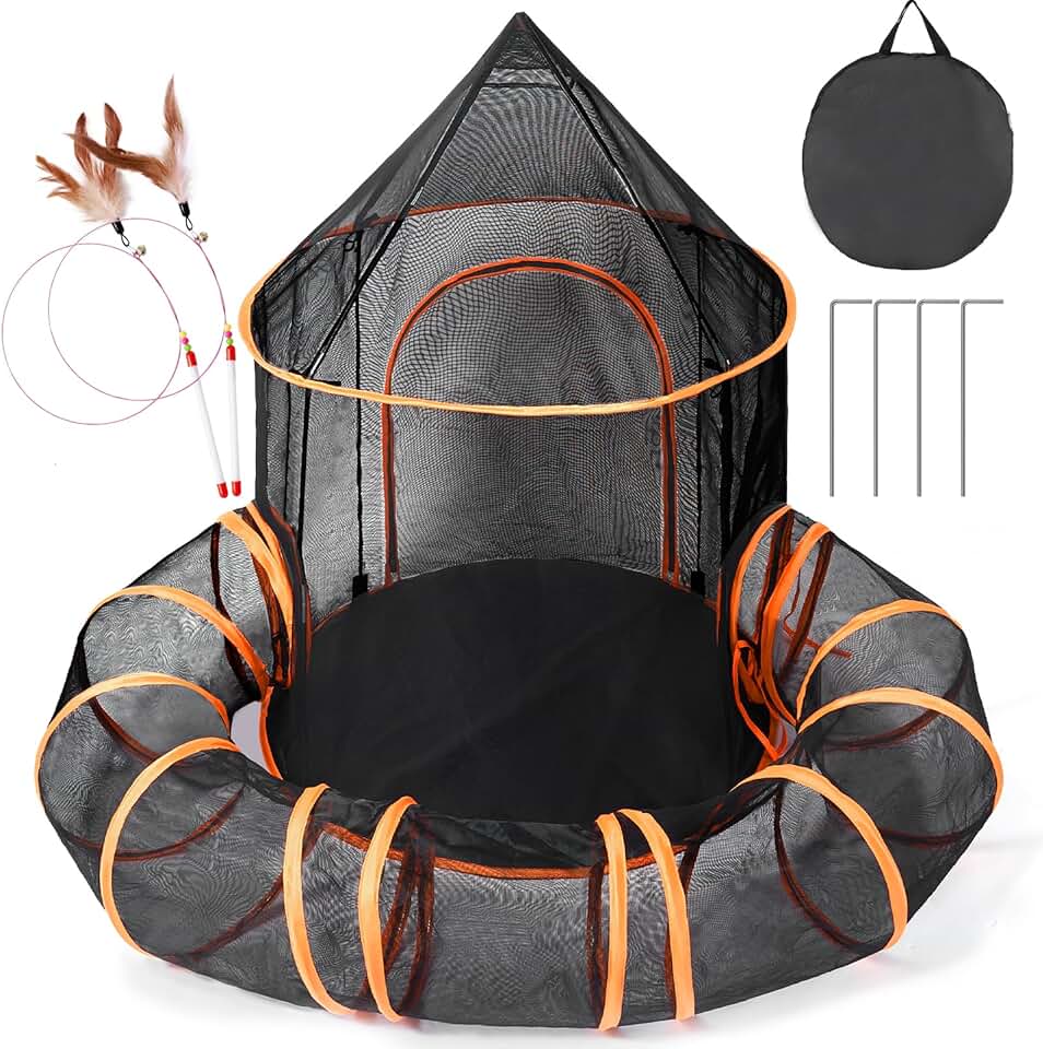 Large Outdoor Cat and Small Animal Play Tent