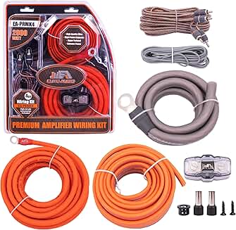 Premium Car Amplifier Installation Kit with Copper Wire