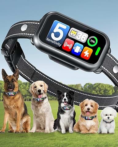 Dog Bark Collar with Beep and Vibration, Waterproof