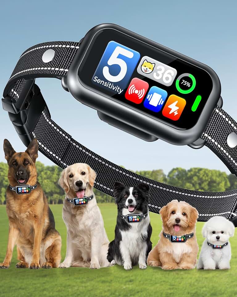 Dog Bark Collar with Beep and Vibration, Waterproof
