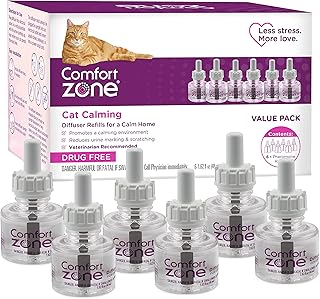 6 Pack Cat Calming Diffuser Refills for Anxiety